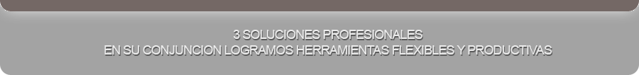 Tres Soluciones Que En Su Conjuncion Logran Herramientas Flexibles y Potentes